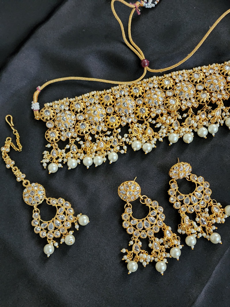 Kundan Choker Necklace Set