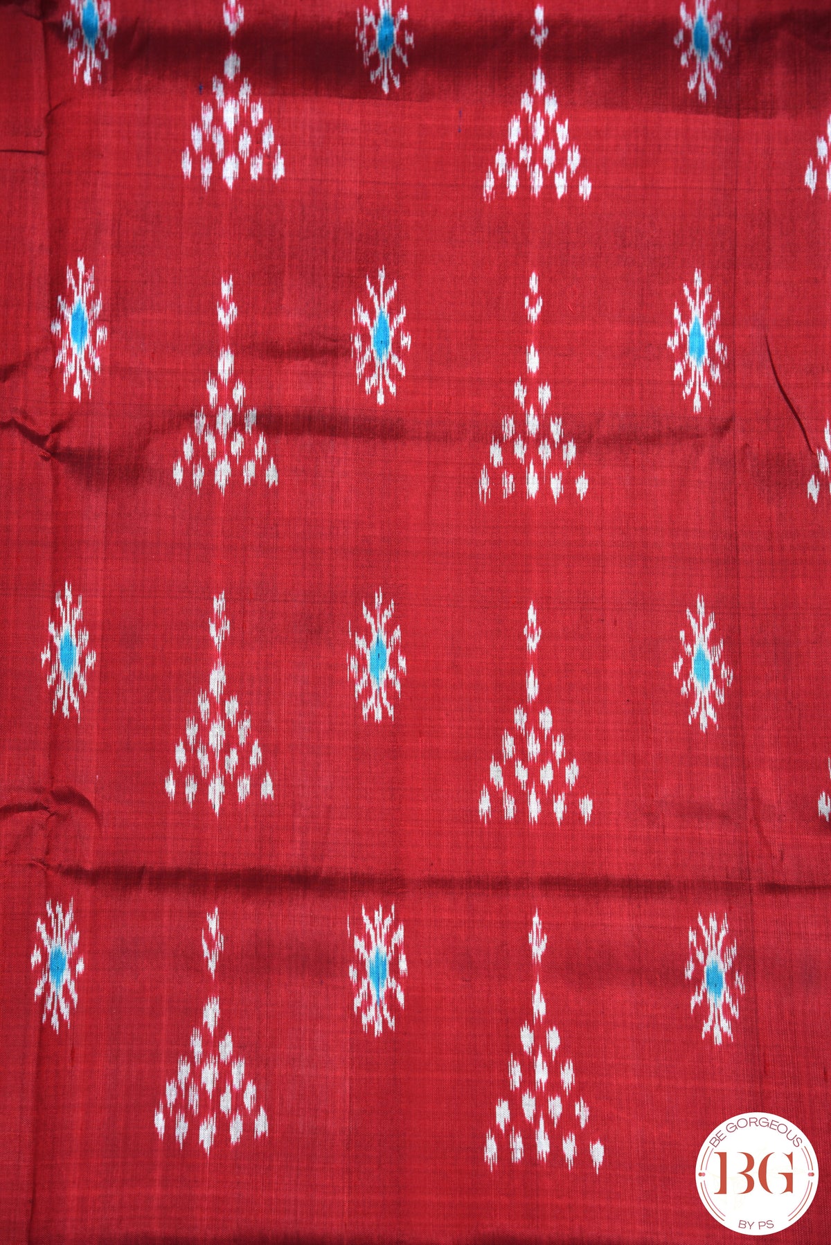 Laxmipada work pure khandua silk odisha handloom saree - red blue