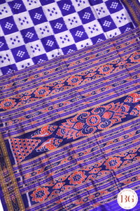 Pasapalii Design Khandua Pure Silk Odisha Handloom Saree  - purple