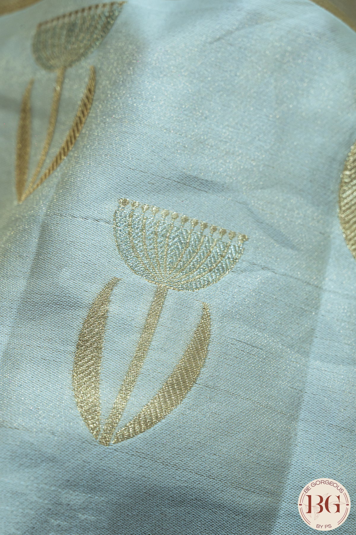 Banarasi Handwoven Tissue Silk Saree - gold