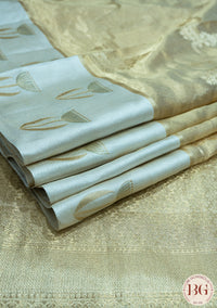 Banarasi Handwoven Tissue Silk Saree - gold