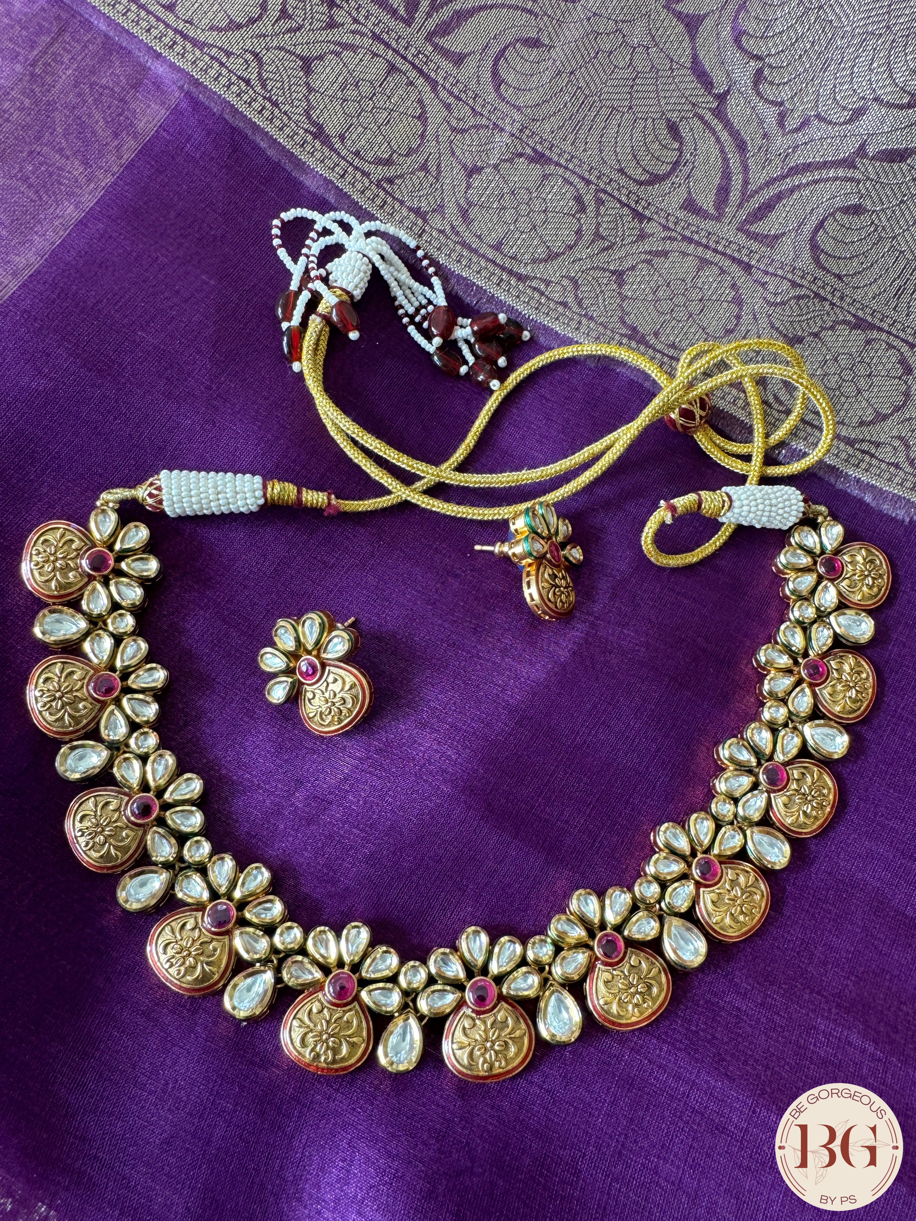 Amrapali inspired kundan necklace set