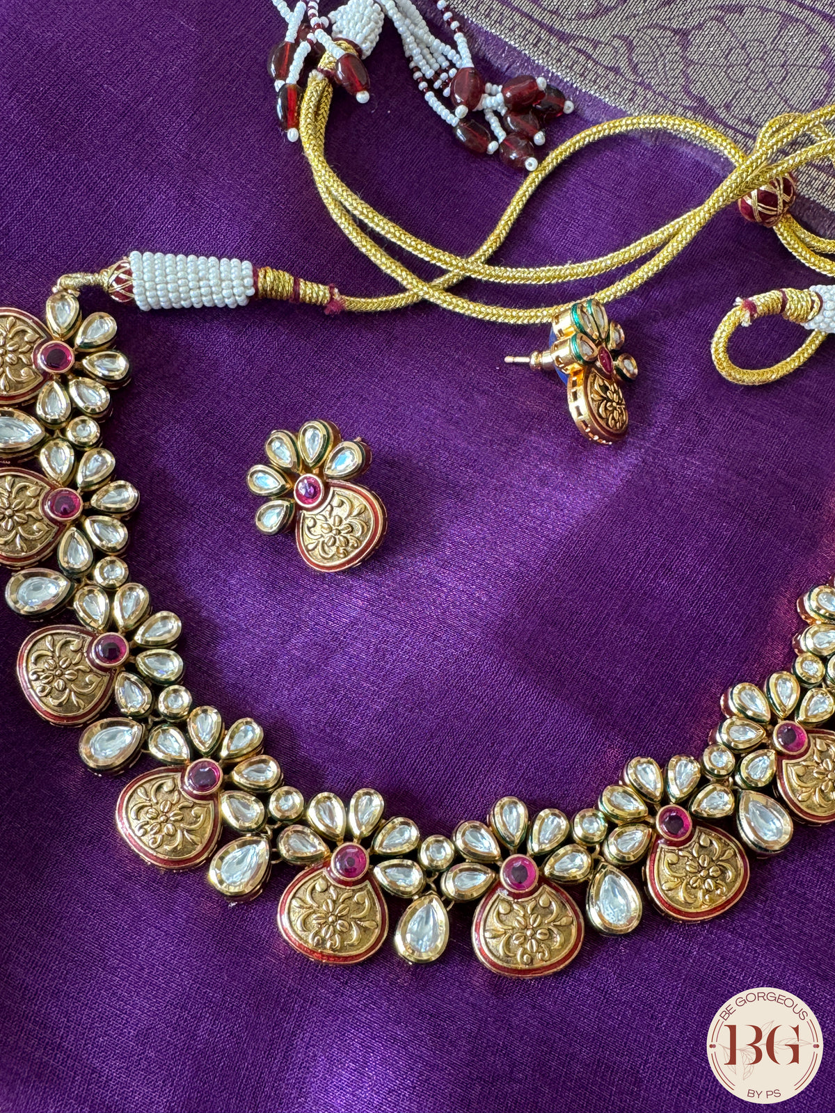 Amrapali inspired kundan necklace set