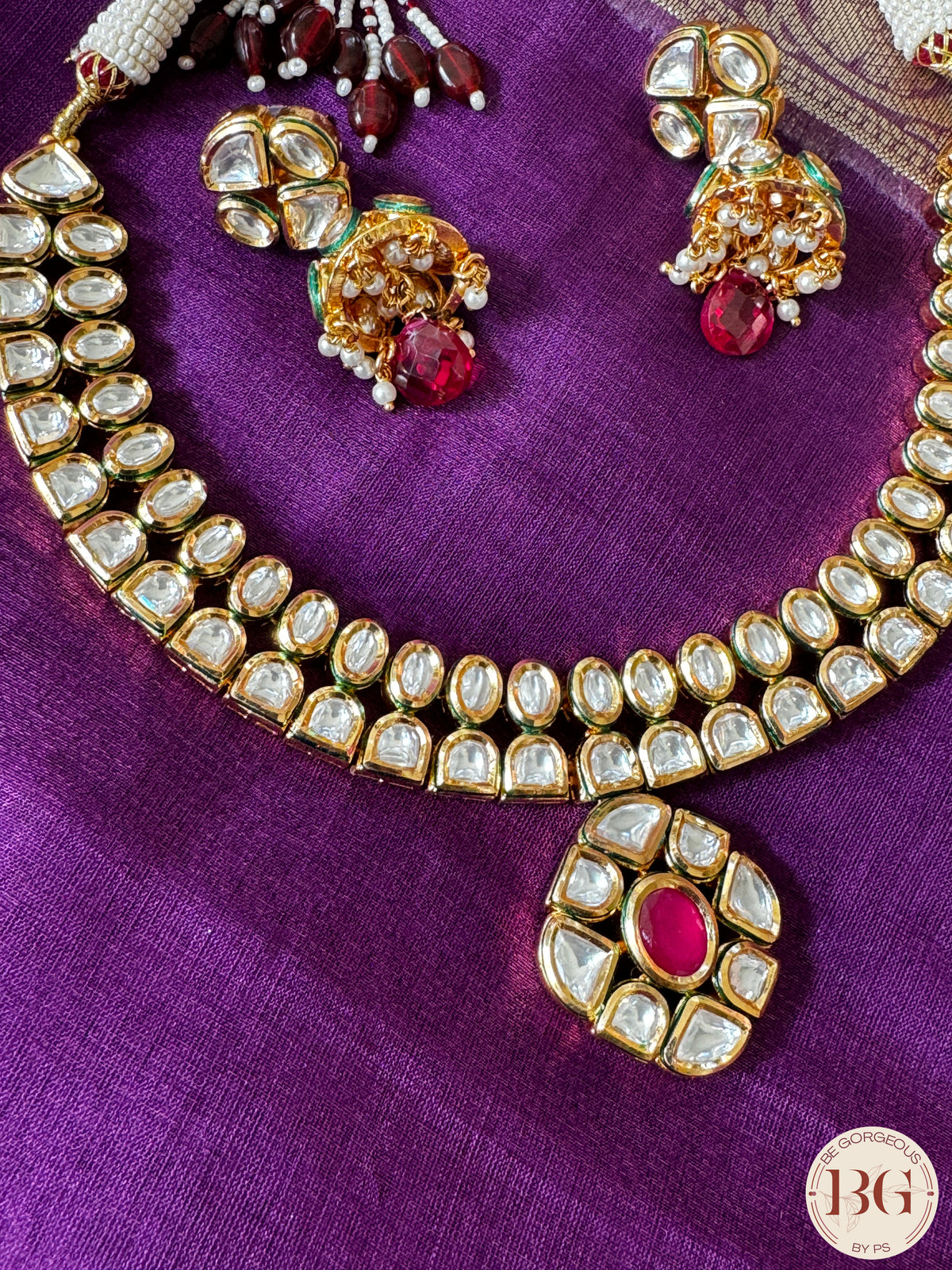 Amrapali inspired kundan necklace set