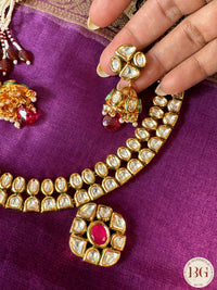 Amrapali inspired kundan necklace set