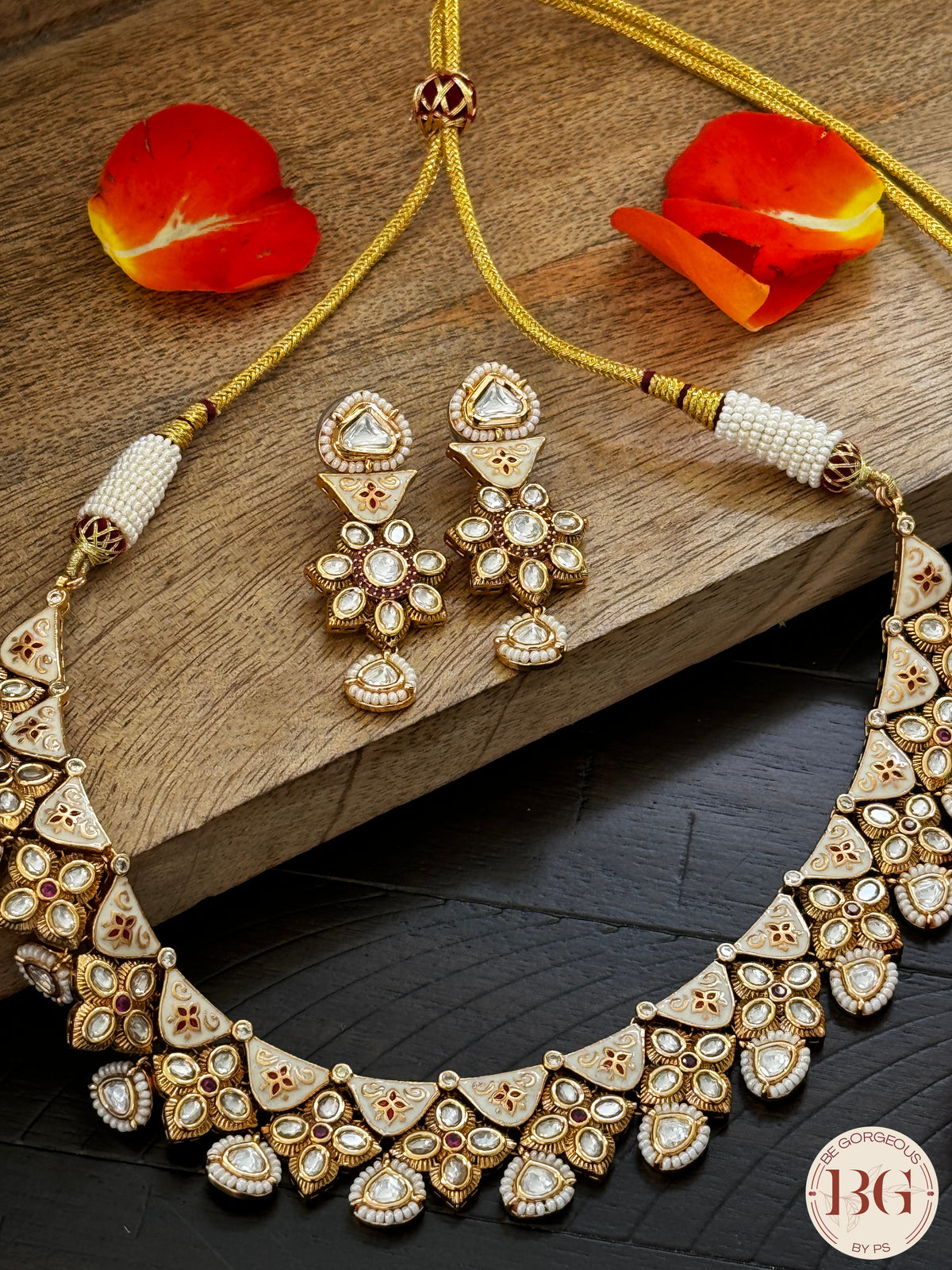 Amrapali inspired kundan necklace set