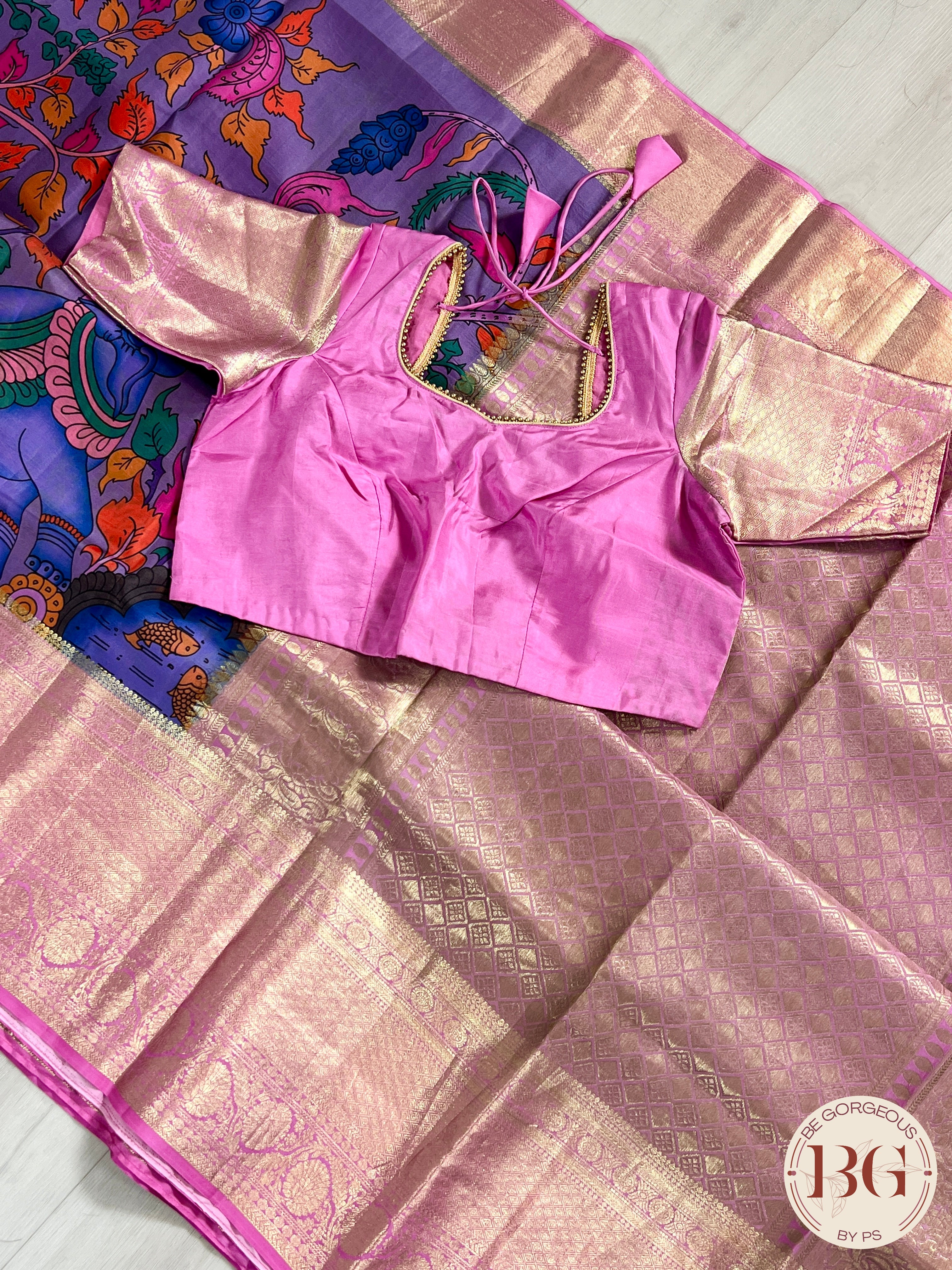 Pure Kanjeevaram Silk saree color - purple