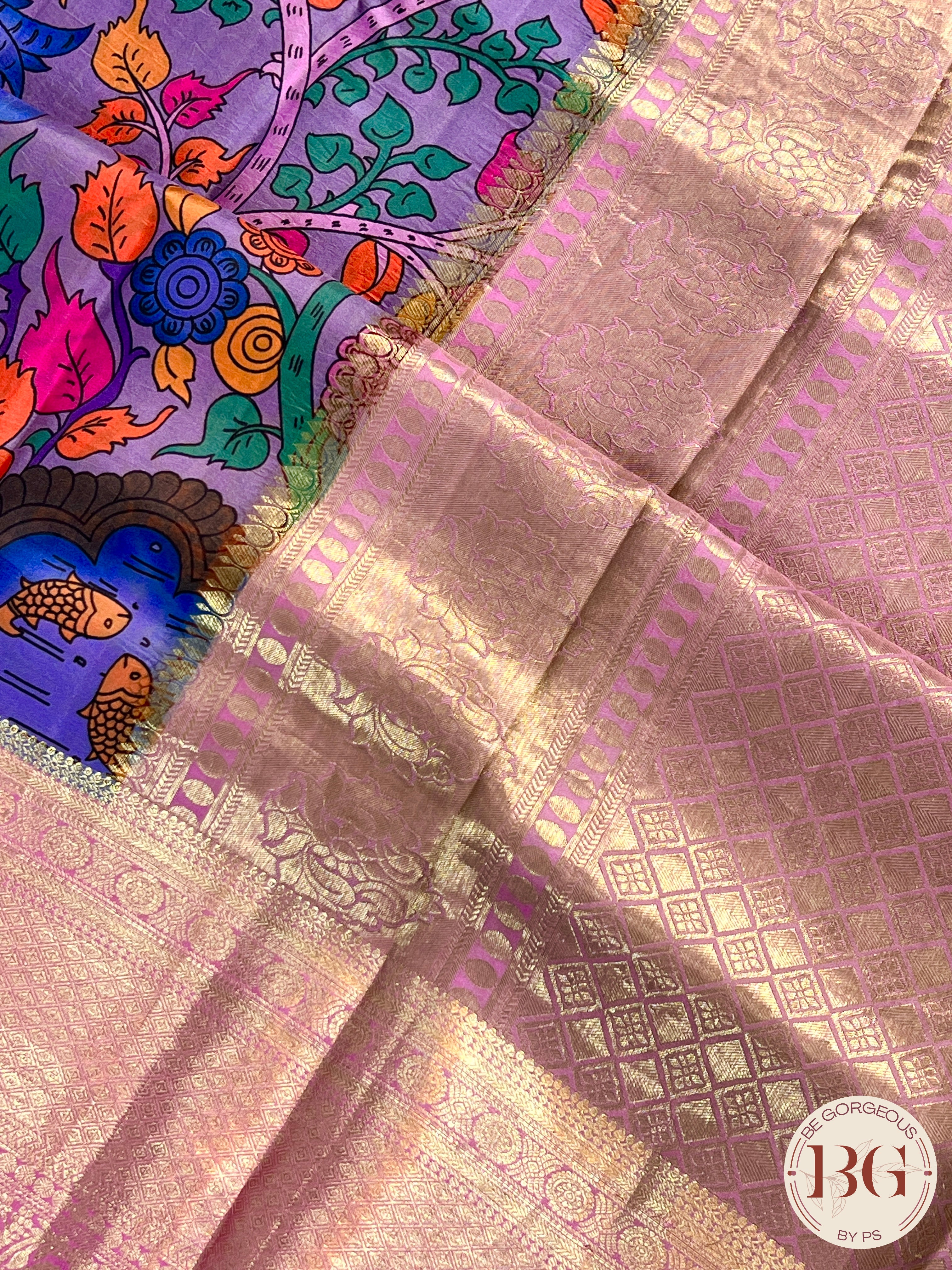 Pure Kanjeevaram Silk saree color - purple