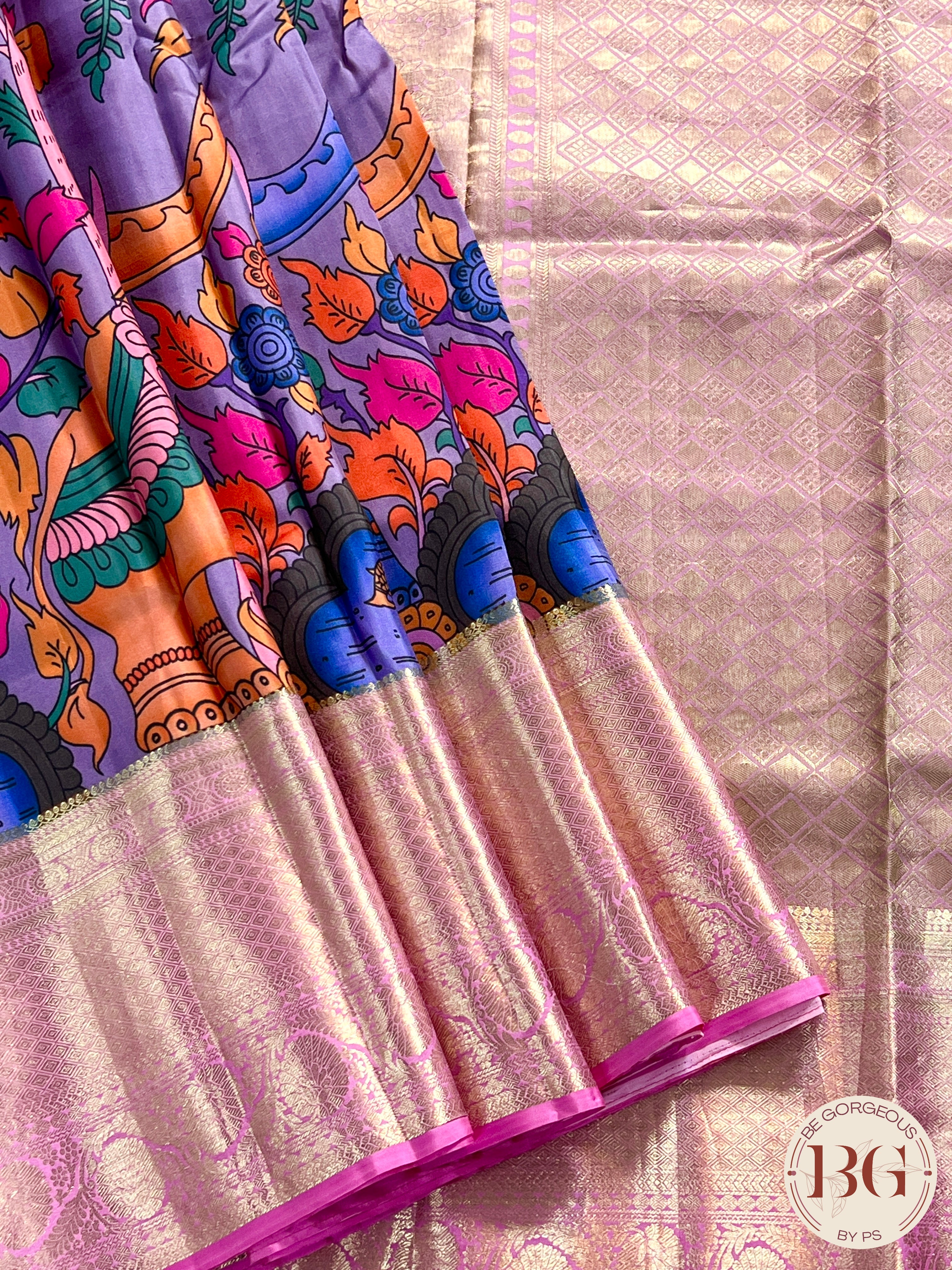 Pure Kanjeevaram Silk saree color - purple