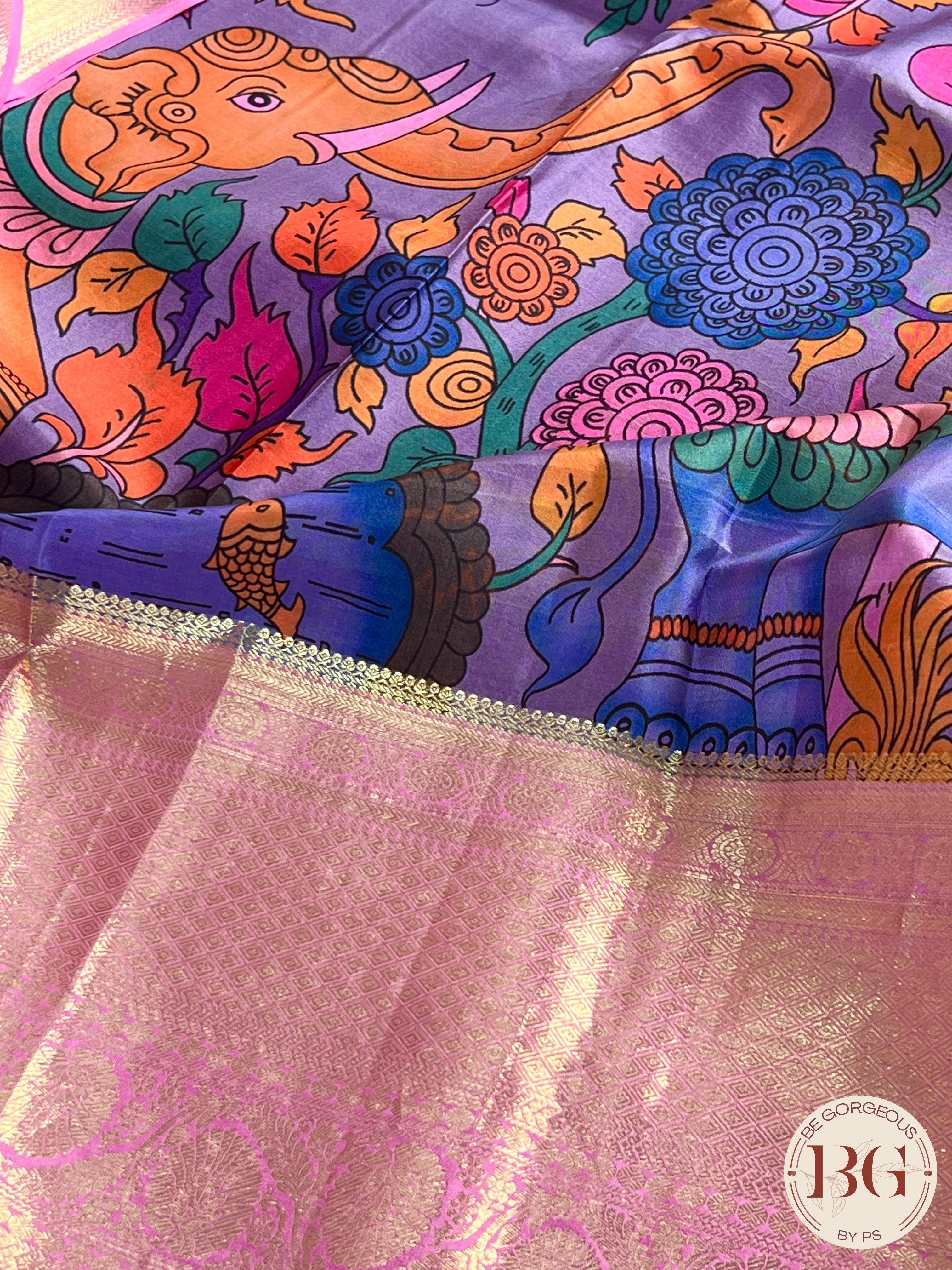 Pure Kanjeevaram Silk saree color - purple