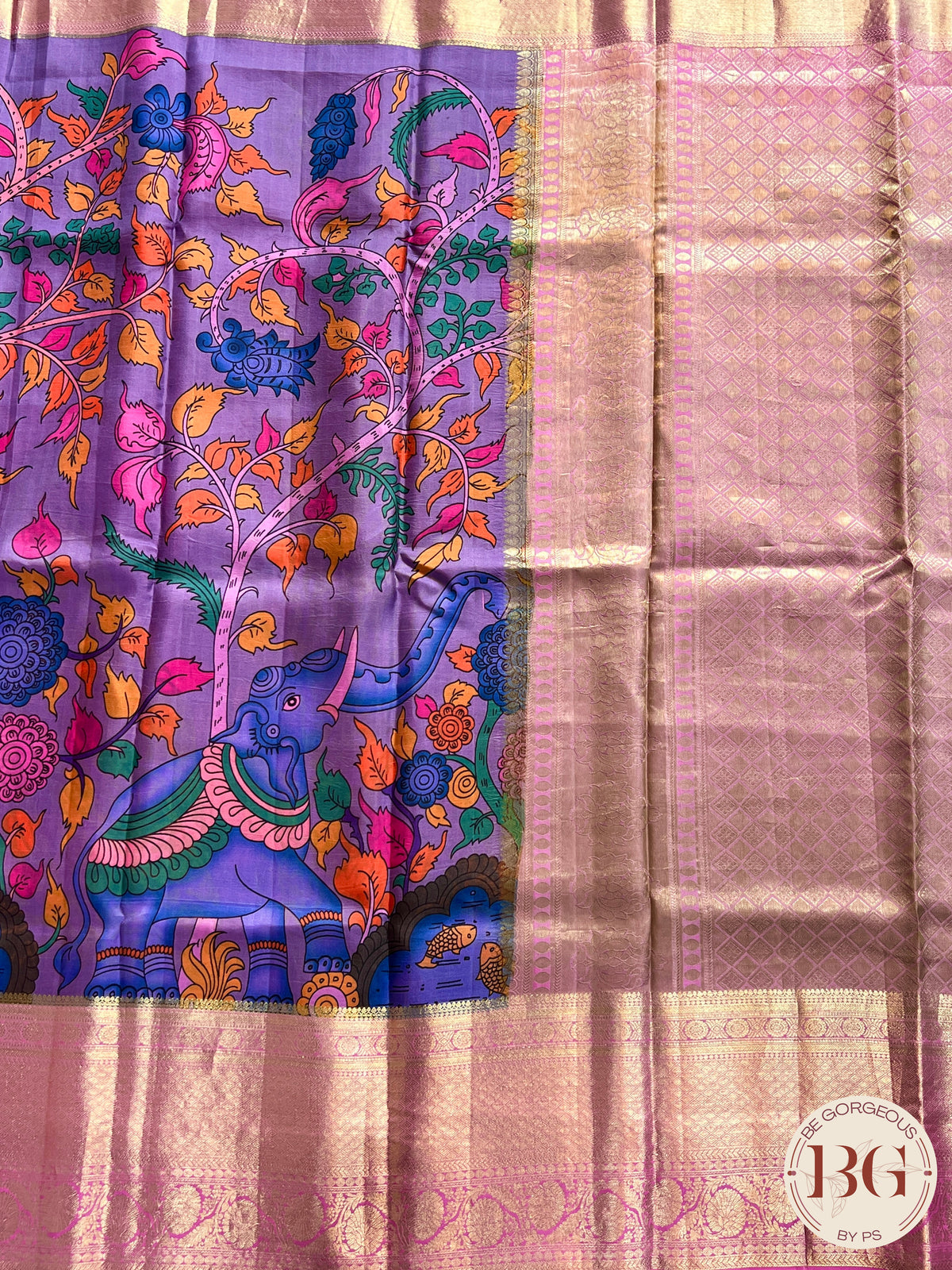 Pure Kanjeevaram Silk saree color - purple