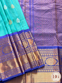 Gadwal Pure Silk Handloom Saree color - green
