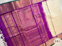 Gadwal Pure Silk Handloom Saree saree - purple