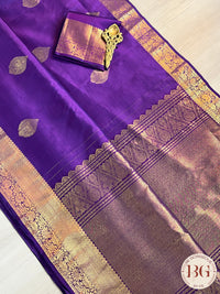 Pure Kanjeevaram Silk saree color - purple