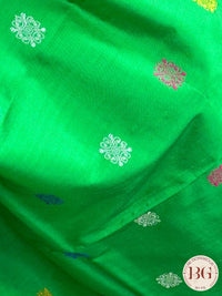 Sambalpuri Nilchakra Jaganath pure silk handloom saree - Green Megenta