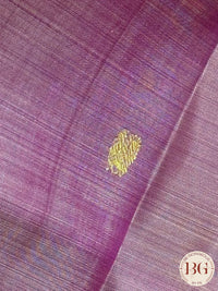 Kanjeevaram pure silk handloom saree with buttas - purple dark purple