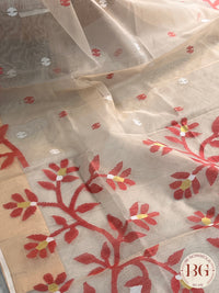 Handloom Silk saree color - peach