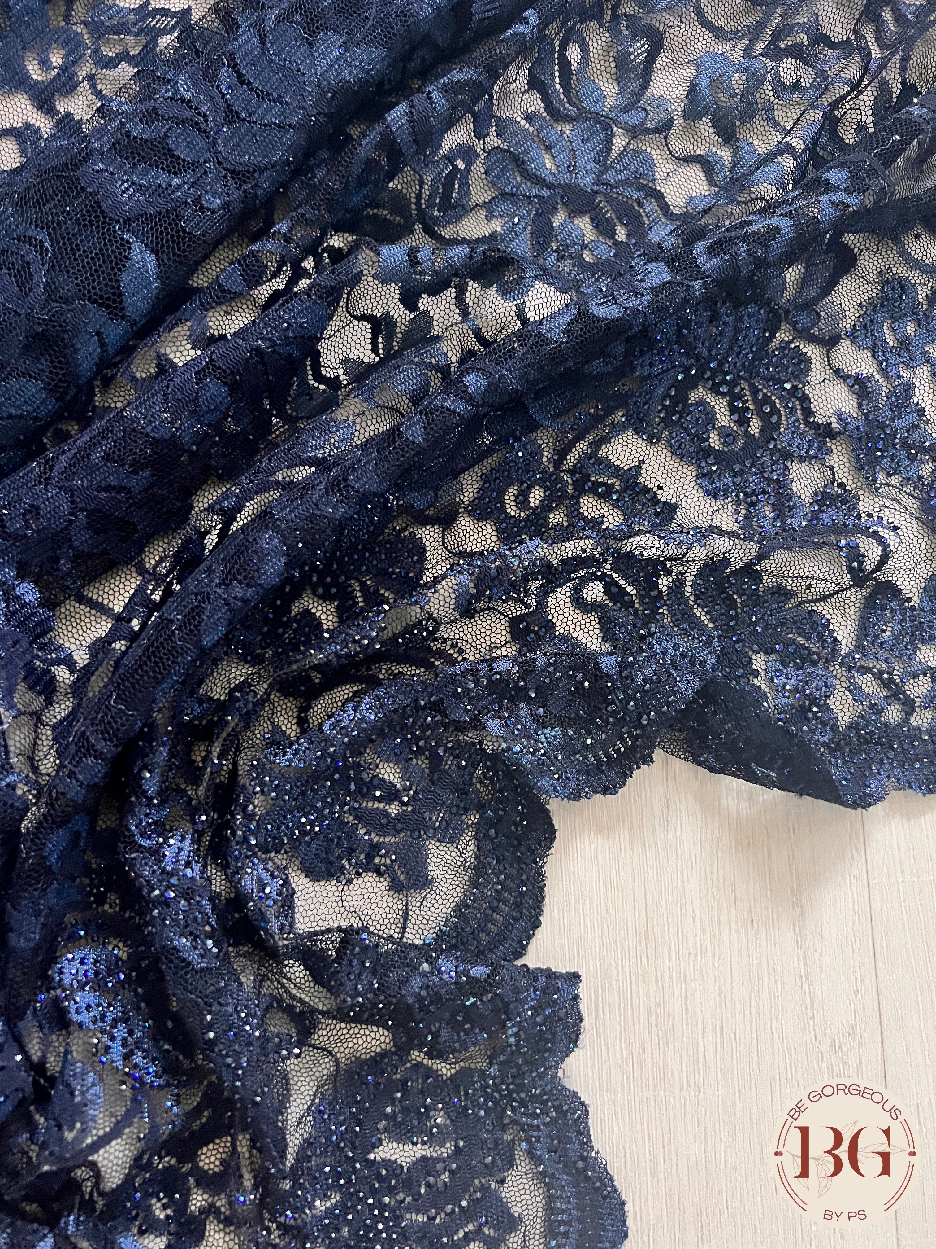 Chantily Lace Saree - Blue