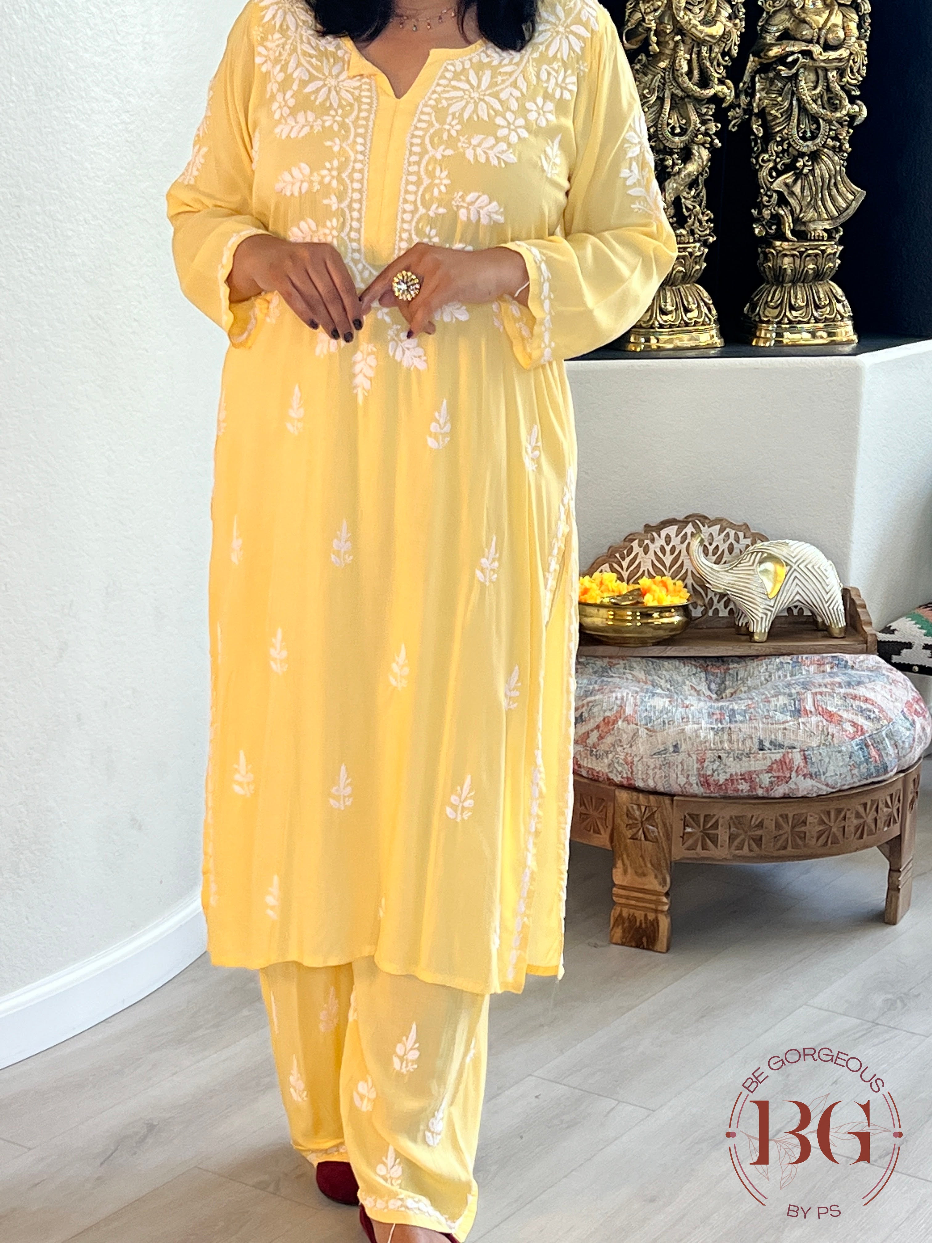 Muslin Silk Set(42) YELLOW CH-CHI-MOD-YE367