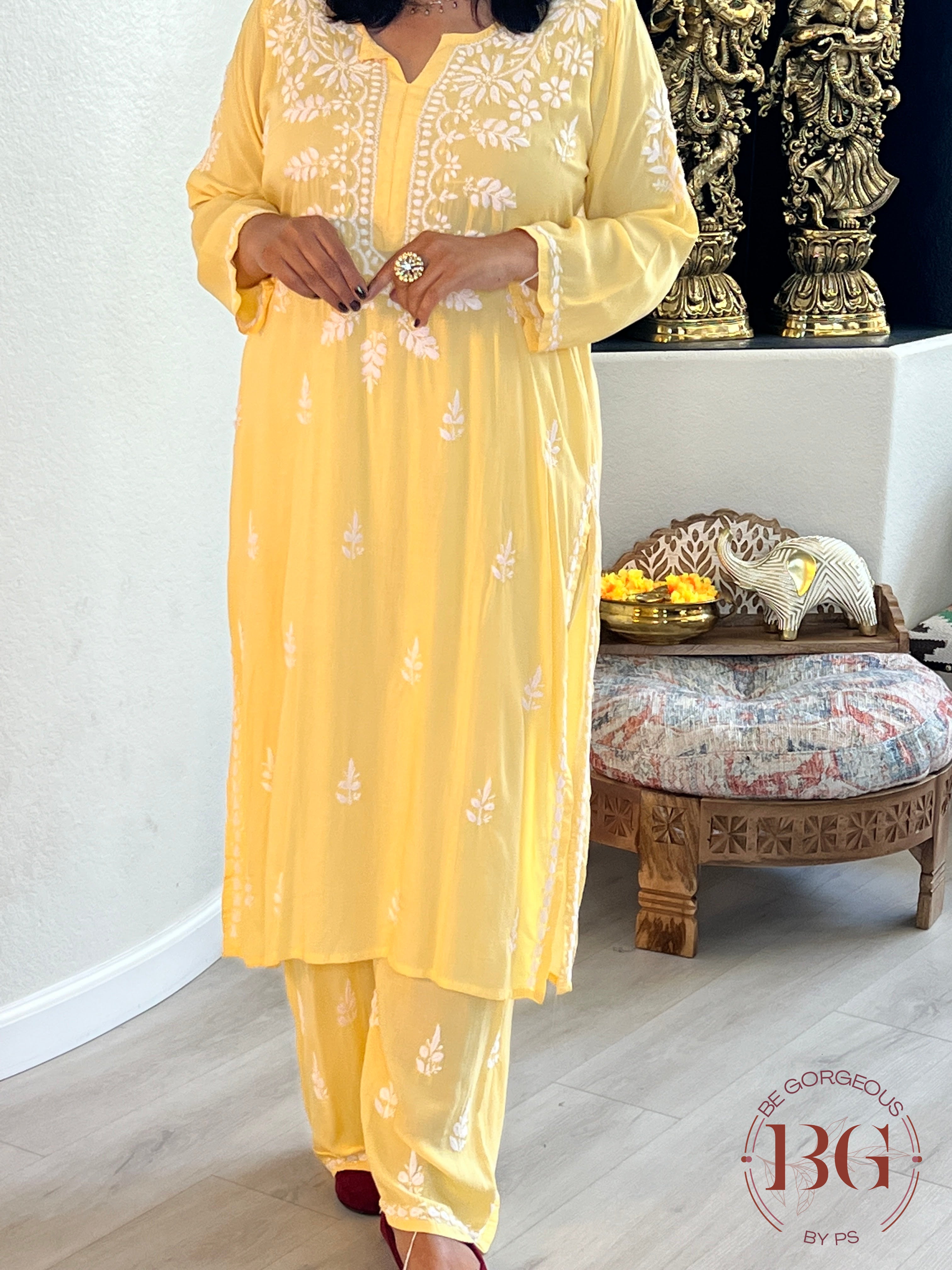 Muslin Silk Set(42) YELLOW CH-CHI-MOD-YE367