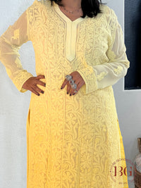CHIFFON PURE GEORGETTE SHADED(44) YELLOW