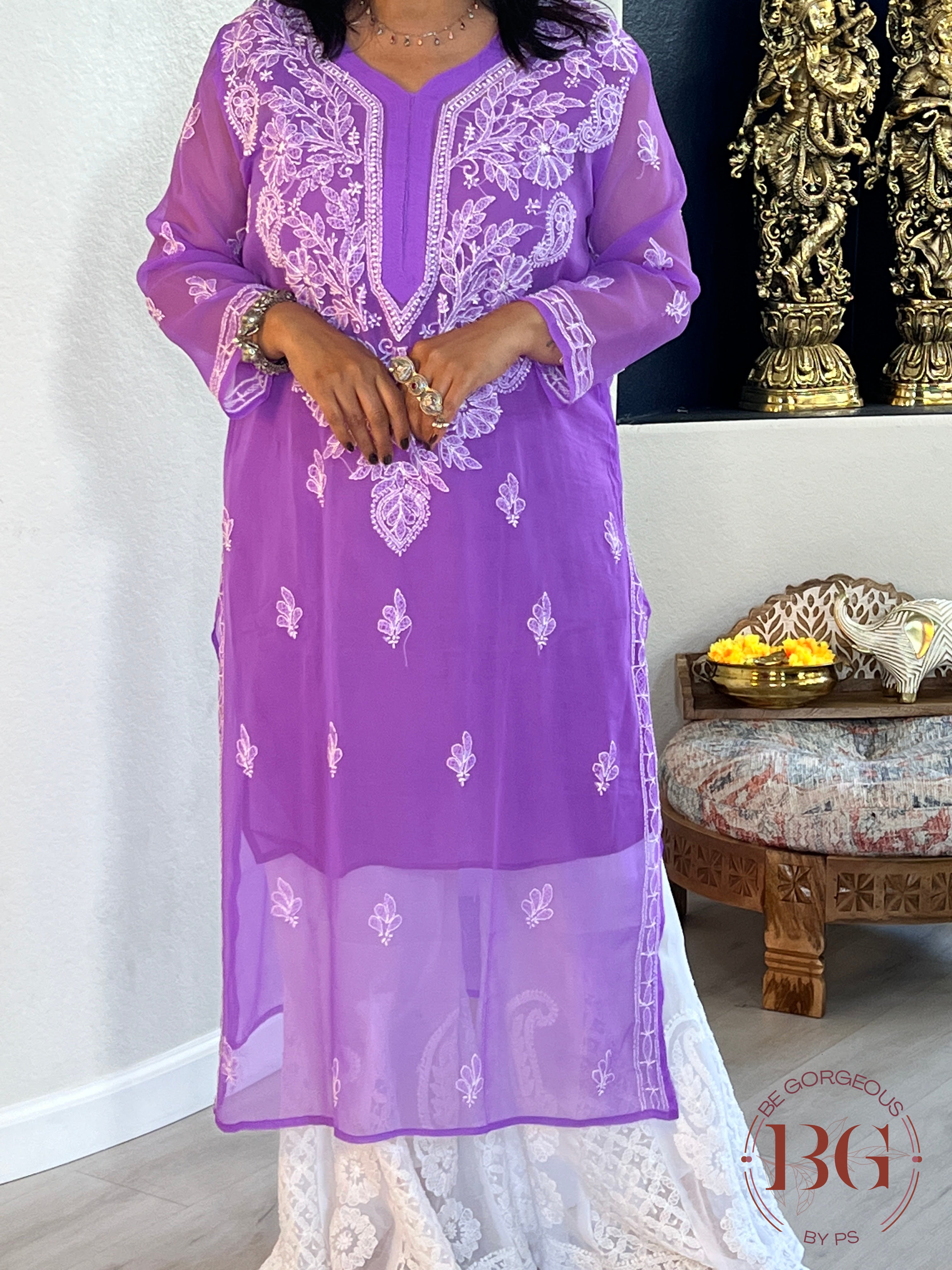 Chiffon Gala Butti(42) Purple CH-CHI-GAL-PU349