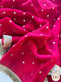 Banarasi Organza Silk Saree - Red