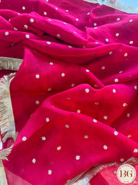 Banarasi Organza Silk Saree - Red