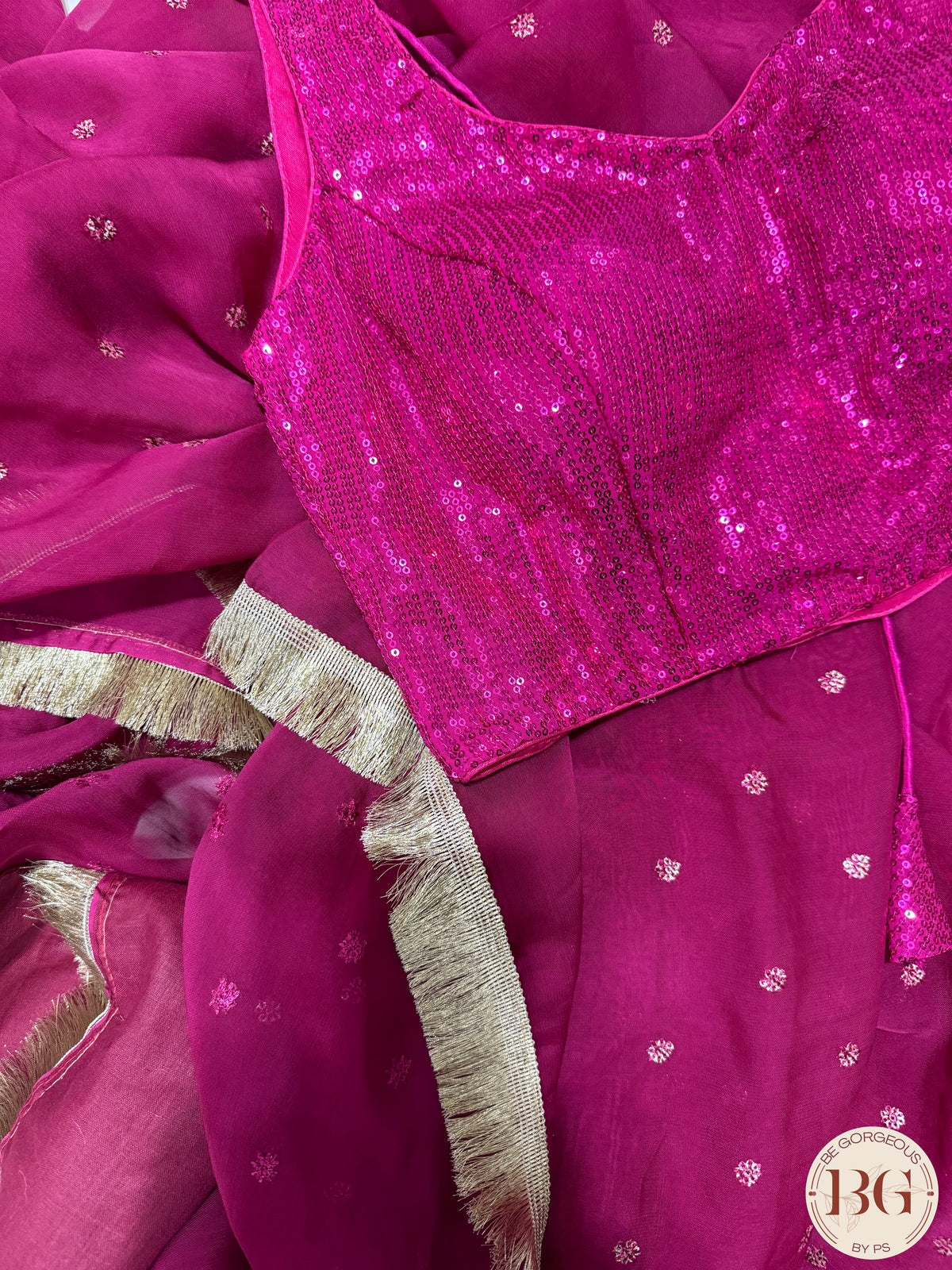 Banarasi Organza Silk Saree - Pink