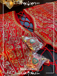 Bridal Long blouse color - red