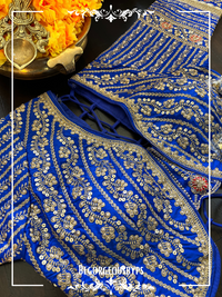 Bridal Long blouse color - royal blue