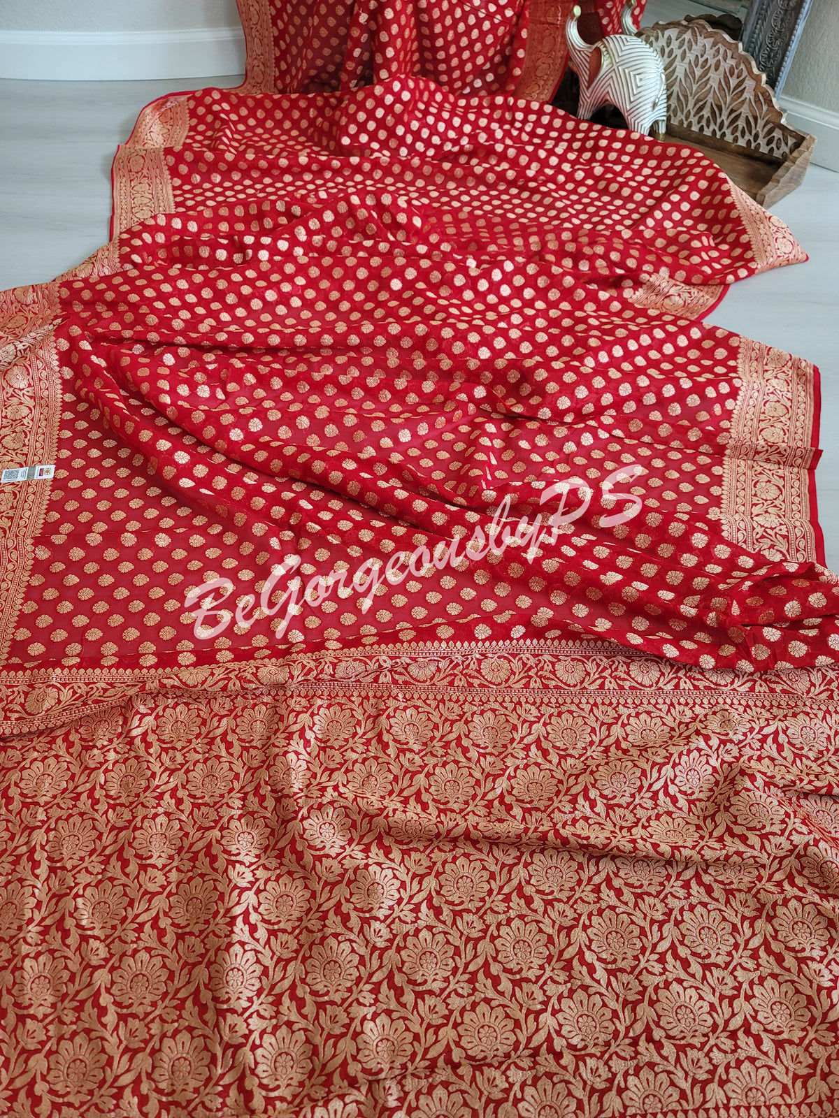 Khaddi georgette banarasi saree