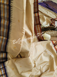 Gadwal Silk Saree with ganga jamuna border