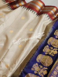 Gadwal Silk Saree with ganga jamuna border