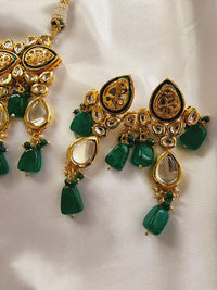 High Quality Imitation Kundan Beads Back Meena Choker Set