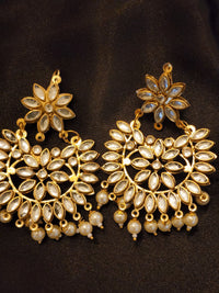 Glod kundan earrings