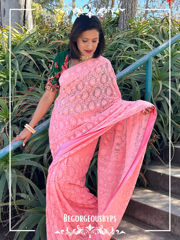 CHIKANKARI AMBIYA PINK