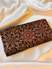 AJRAK PRINTED FABRIC CLUTCH - 6