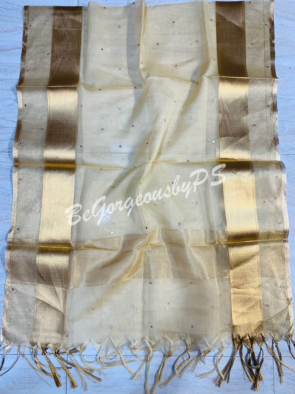 DUPATTA TISSUE GOTA - 33