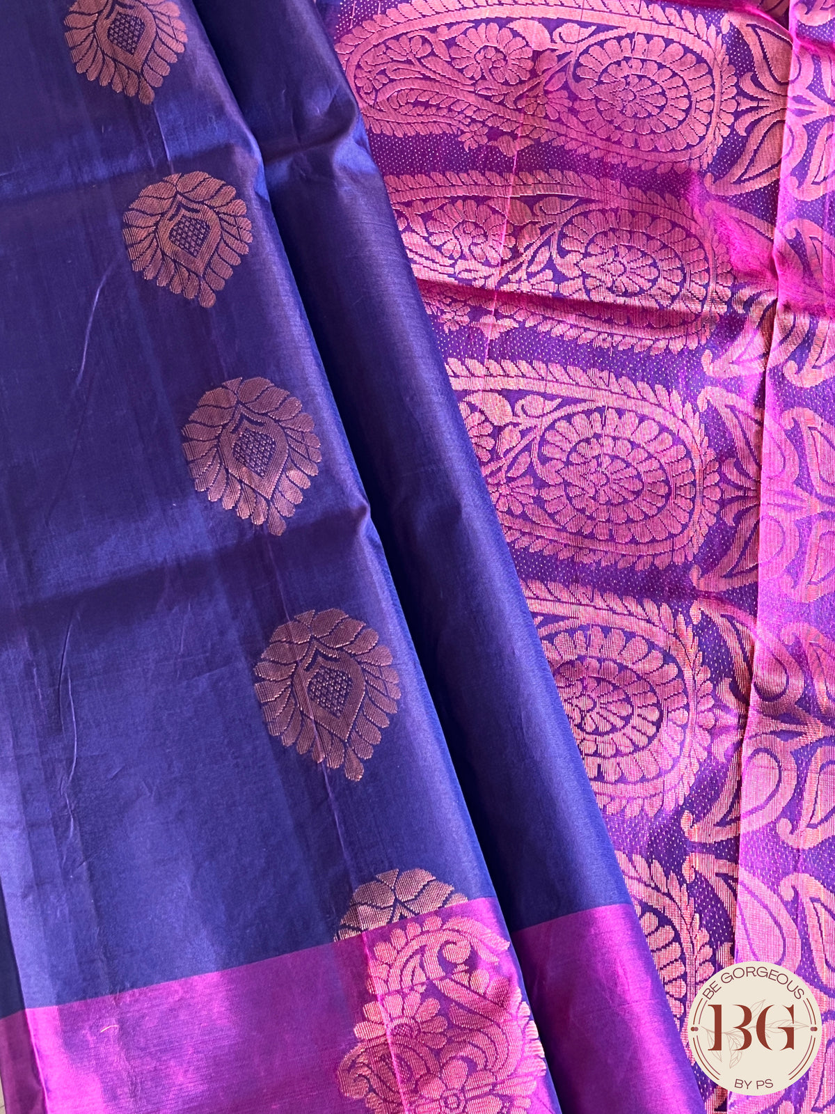 KANJEEVARAM PURE SILK BODY BUTTA BLUE