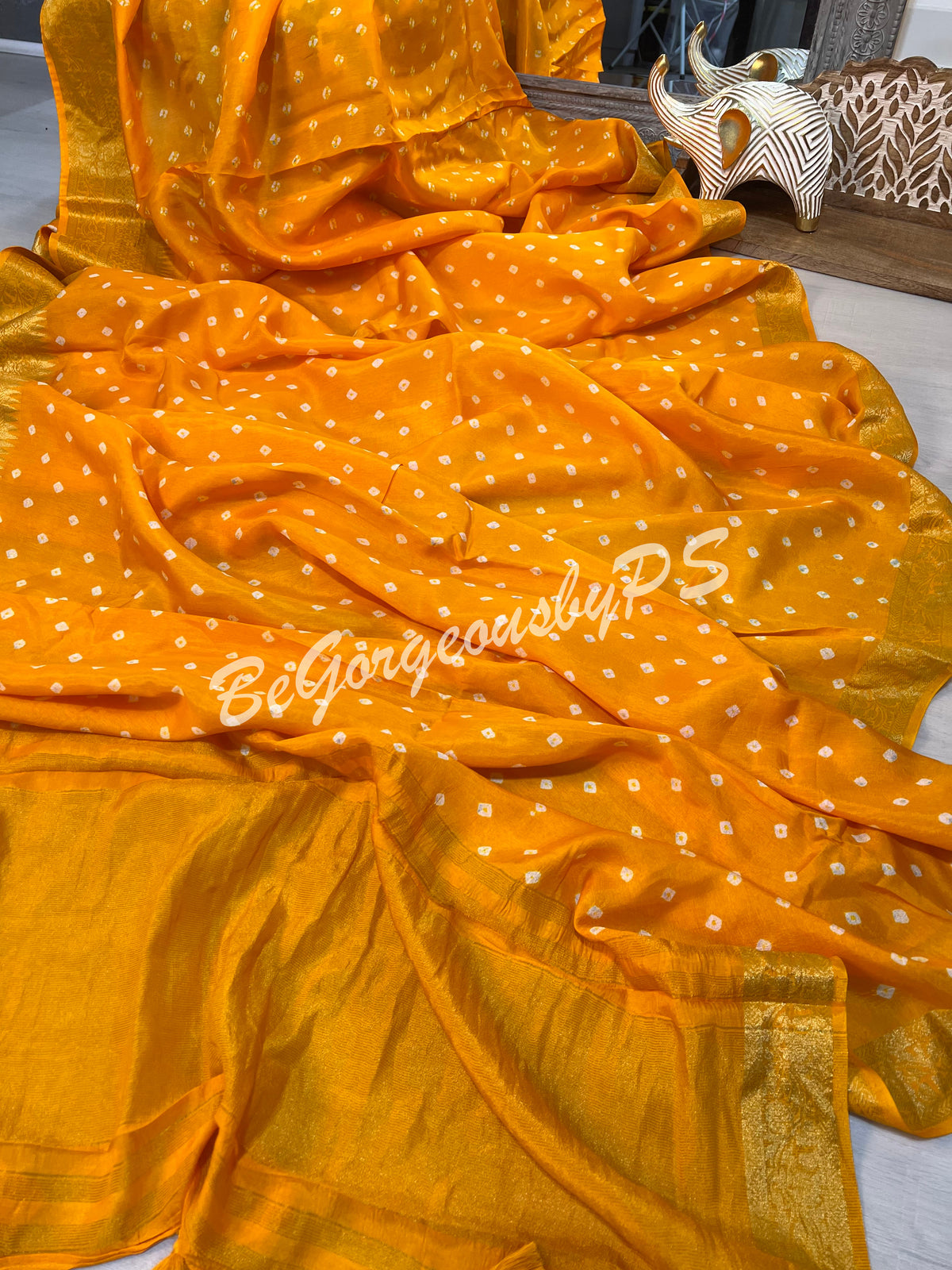 BANDHEJ ZARI YELLOW