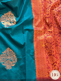 SOFT SILK SAREE PEACOCK GREEN