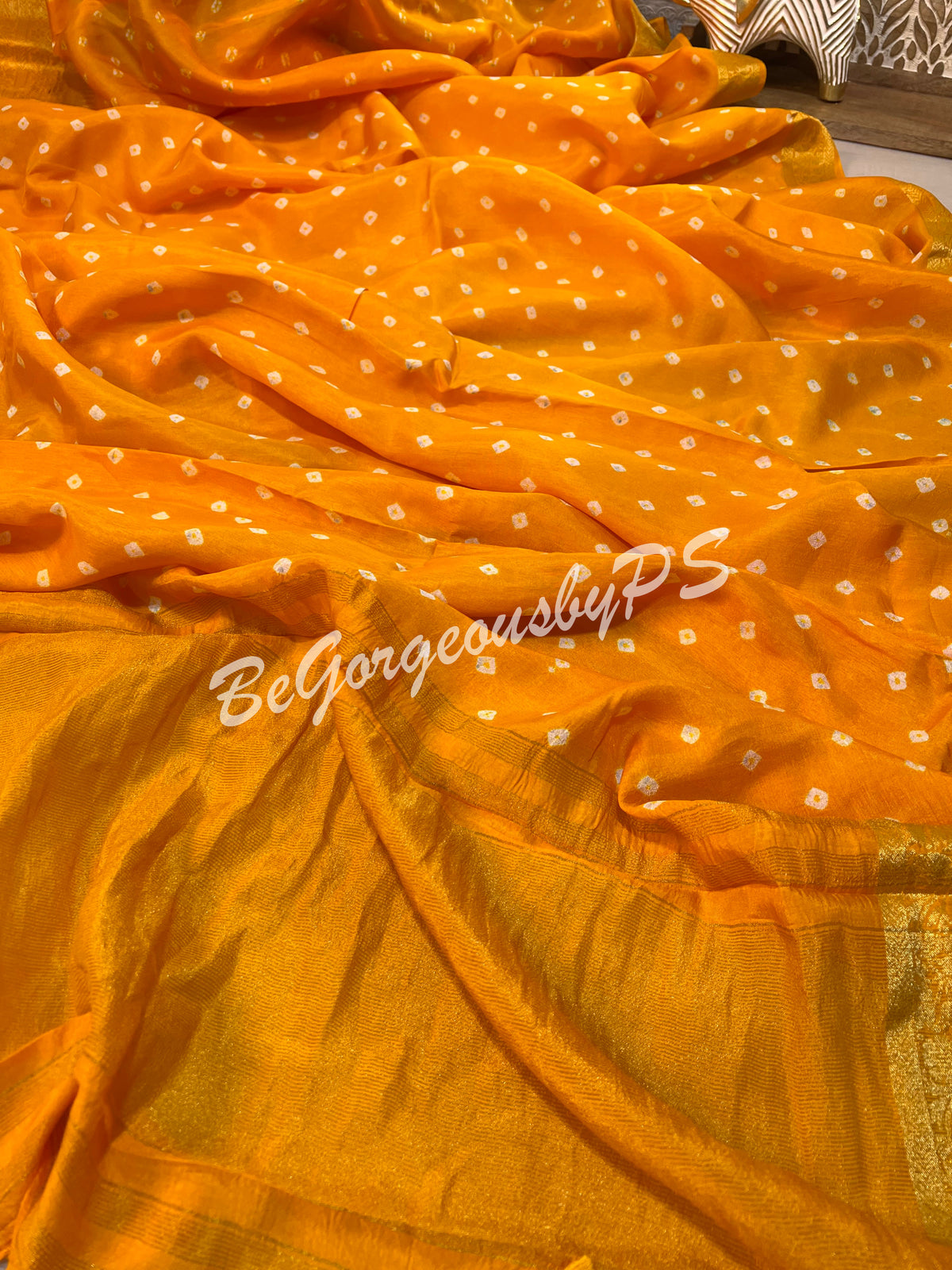 BANDHEJ ZARI YELLOW