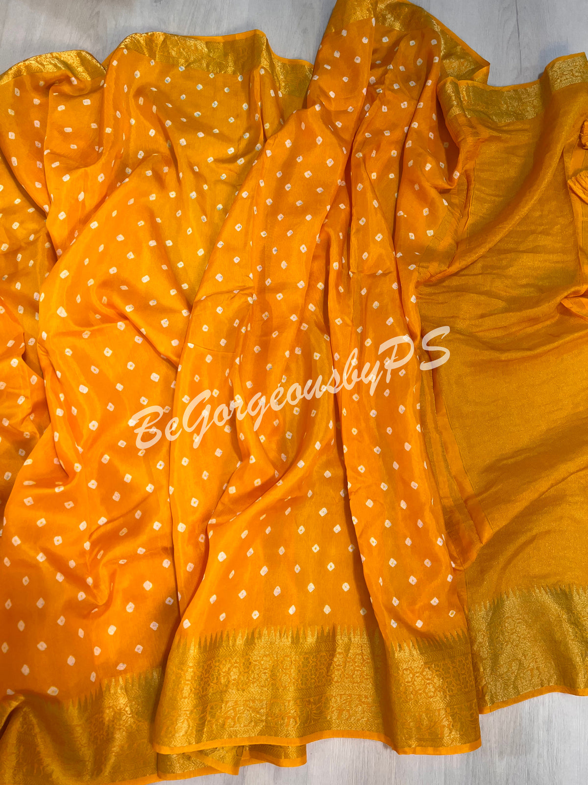 BANDHEJ ZARI YELLOW