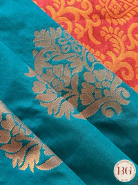 SOFT SILK SAREE PEACOCK GREEN