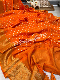 BANDHEJ ZARI ORANGE