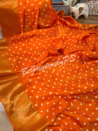 BANDHEJ ZARI ORANGE