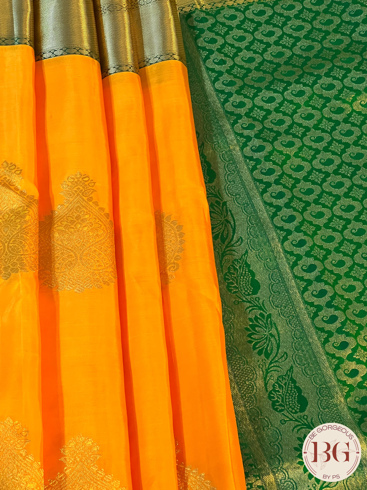 KANJEEVARAM PURE SILK Yellow & Green