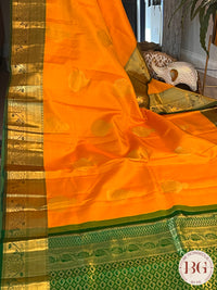 KANJEEVARAM PURE SILK Yellow & Green