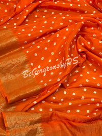 BANDHEJ ZARI ORANGE